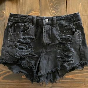 American eagle black shorts